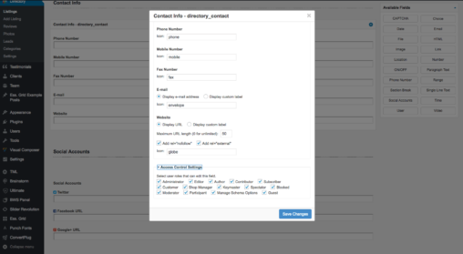 Access Control For User Types