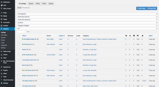 Admin Listing View In WordPress Dashboard