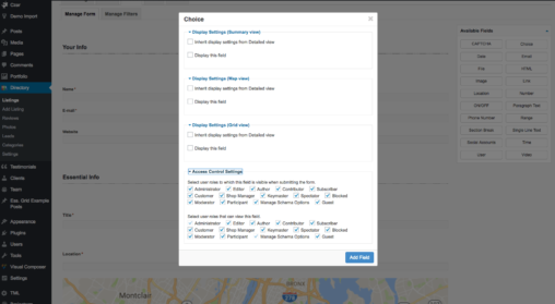 Radio User Role Based Conditions